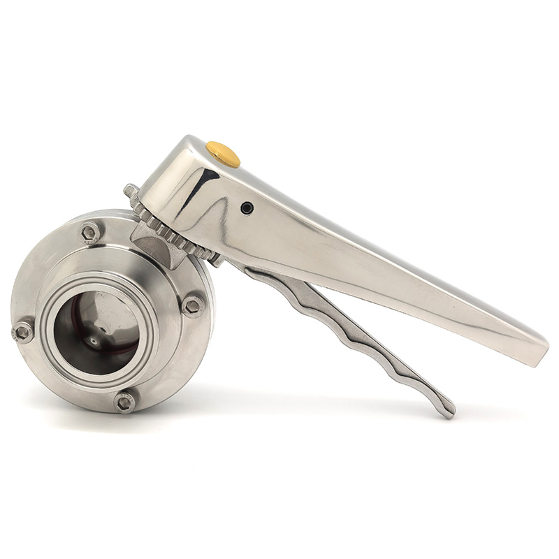 卫生级手动快装蝶阀