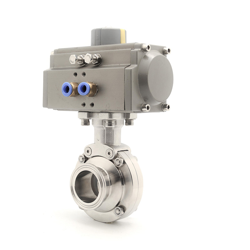 Sanitary Butterfly Valve With Horizontal Actuator