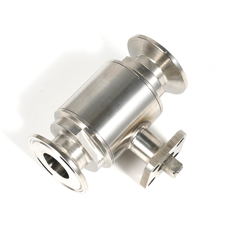 Clamp Encapsulated Direct Way Ball Valve With a platform