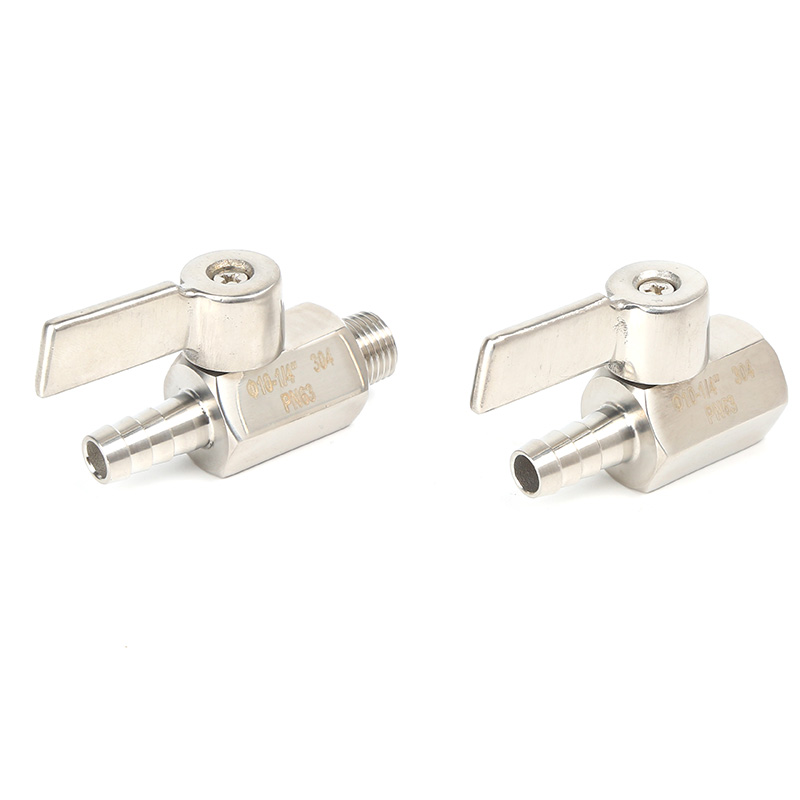 Mini Ball Valve Female/Male X Hose